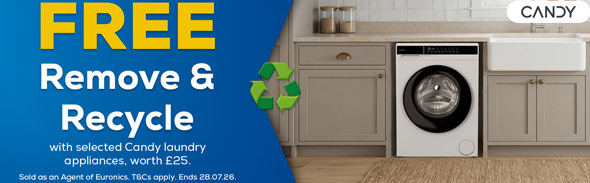 Free Delivery, Remove & Recycle with Candy